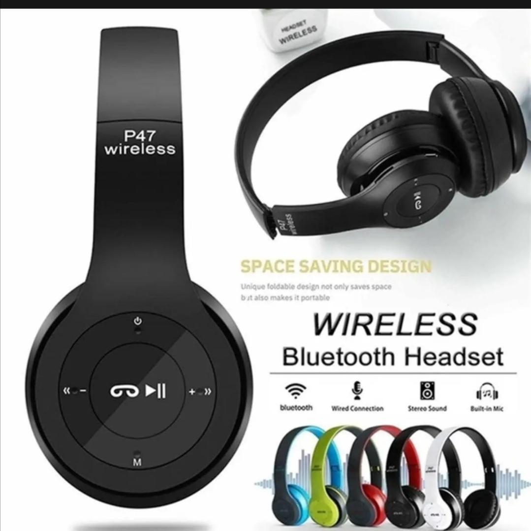 Headphones With SD Card Function – P47 Model | Random Color