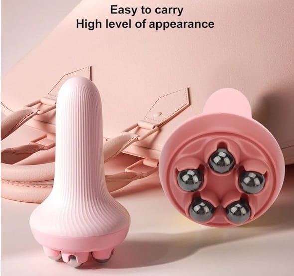 360 Roller Manual Hand Massager Handheld Massage Ball Full Body Pain Relief
