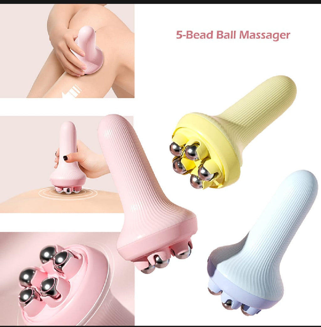 360 Roller Manual Hand Massager Handheld Massage Ball Full Body Pain Relief