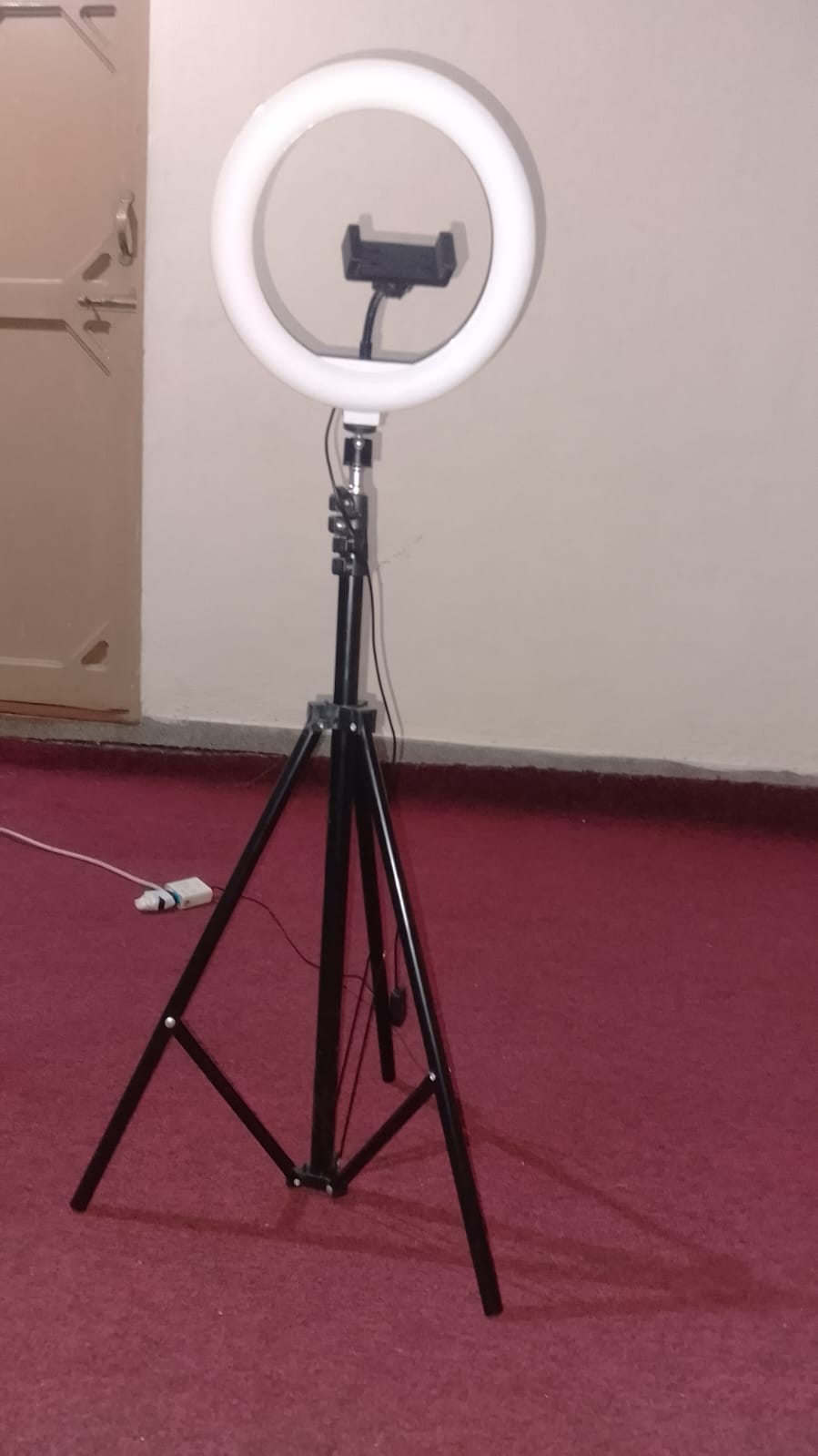 Portable 10-Inch LED Ring Light with 7 Feet Adjustable Tripod Stand & Mobile Holder | 3 Light Modes I USB Powered