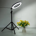 Portable 10-Inch LED Ring Light with 7 Feet Adjustable Tripod Stand & Mobile Holder | 3 Light Modes I USB Powered