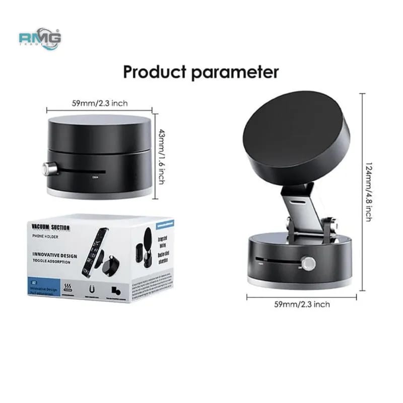 Magnetic Suction Phone Holder – Foldable & Adjustable 360° Magnetic Mount