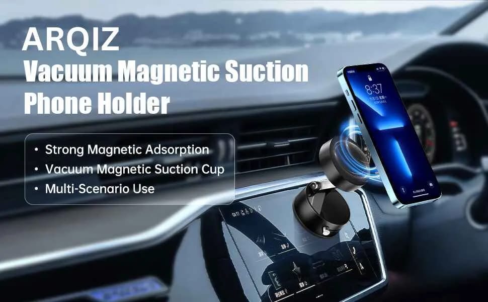 Magnetic Suction Phone Holder – Foldable & Adjustable 360° Magnetic Mount