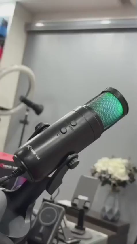 Xtrike Me Usb 12 Rgb Light Gaming Microphone - Gaming Accessory Designed For Audio Recording And Daily Streaming Routine